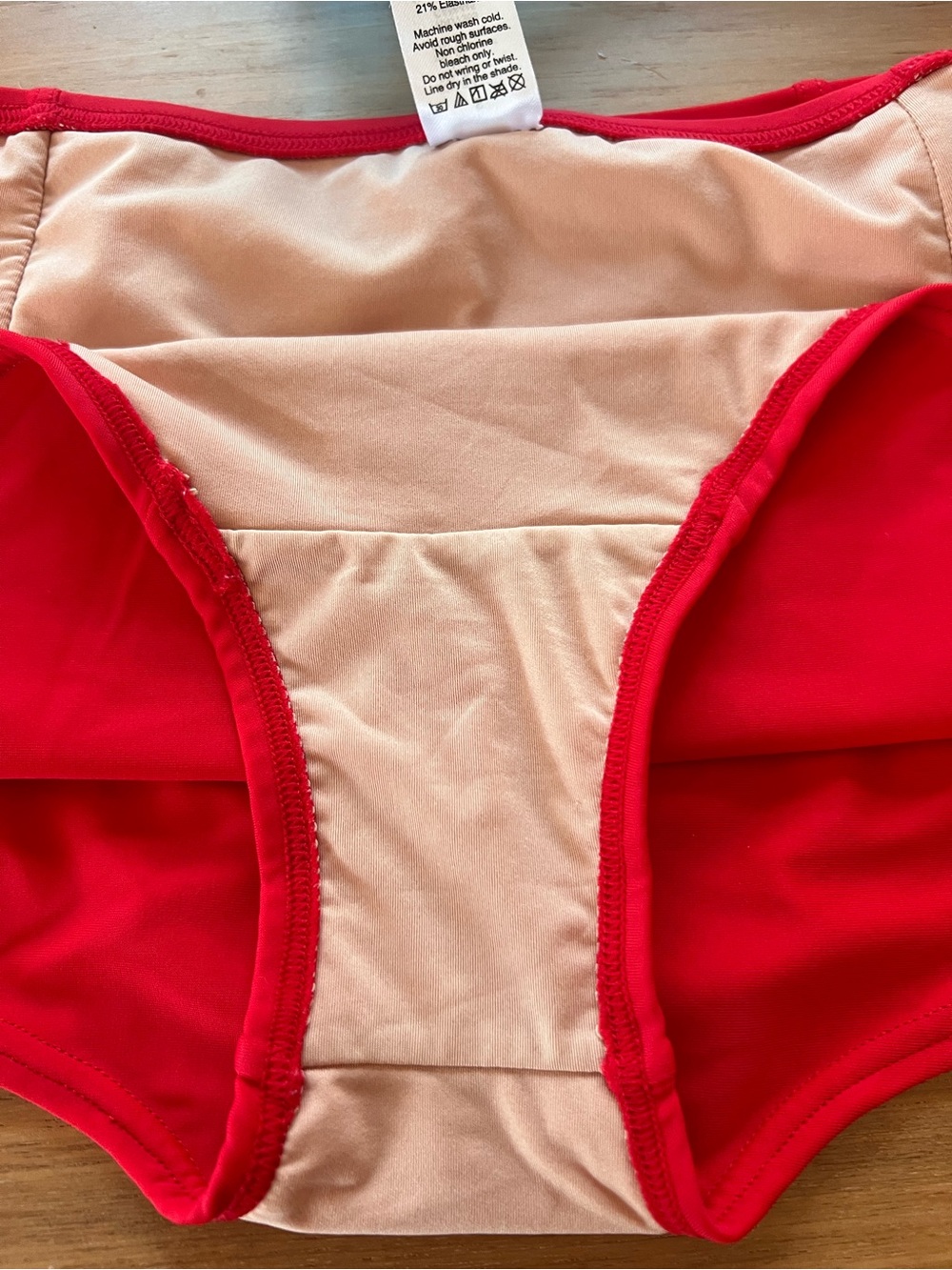 J. Crew Coral / Tomato Red High-rise Retro Style Full-Coverage Bikini. S. NWOT. - Picture 7 of 8